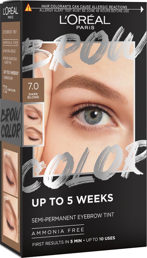 L'Oréal Paris Brow Color eyebrow dye - 7.0 Dark Blonde - 30 ml - Damaged packaging