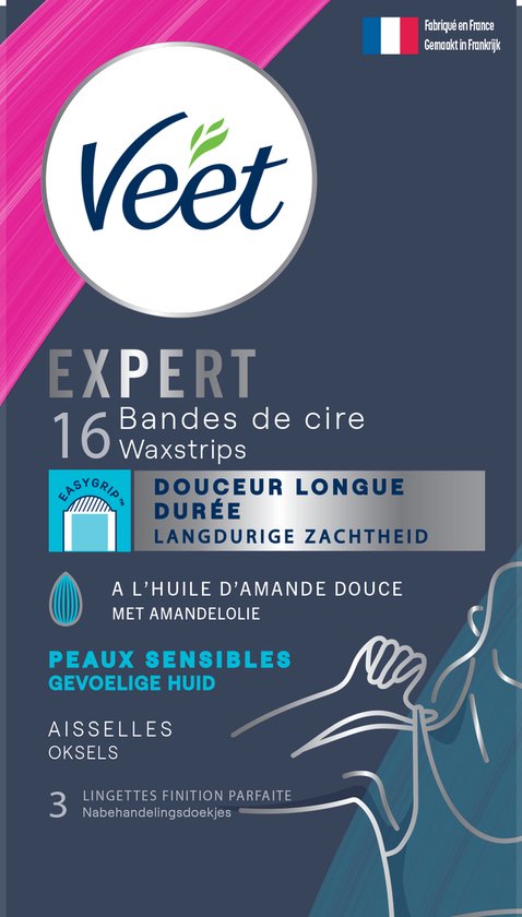 Veet Expert Ontharingsstrips - Gevoelige Huid - Oksels 16st
