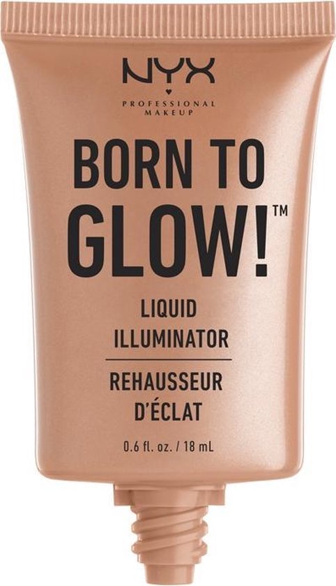 NYX Professional Makeup Born To Glow Liquid Illuminator - Gleam - Vloeibare Highlighter - 18 ml