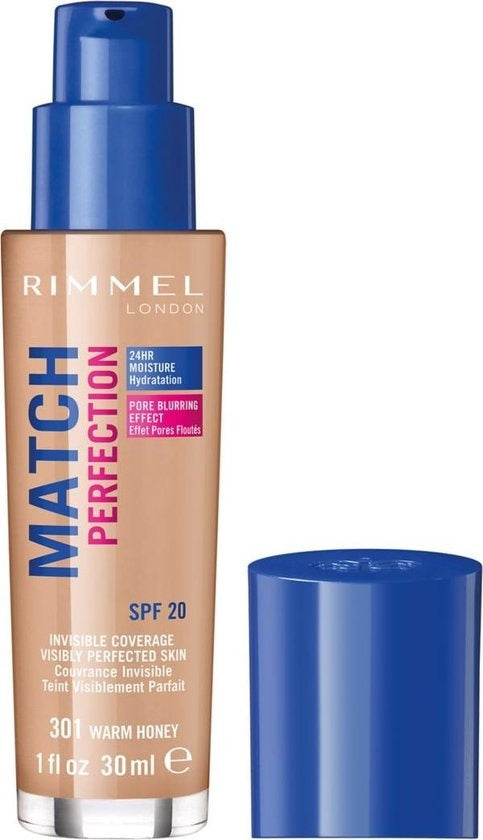 Rimmel London Match Perfection Foundation - 301 Warm Honey