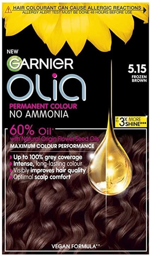 Garnier Olia Kastanje Lichtbruin 5.15 - Permanente Haarkleuring Zonder Ammoniak