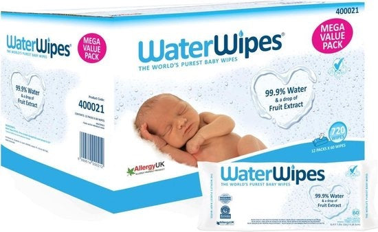 WaterWipes 12x 60 Babytücher (720 Babytücher)