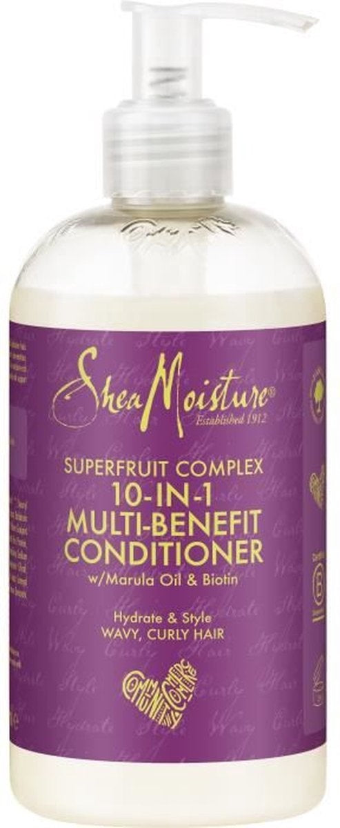 Shea Moisture 10-in-1 Multi-Benefit Conditioner - 384 ml - Pompje ontbreekt