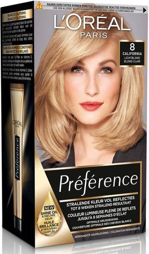 L'Oréal Paris Préférence Classic Hellblond 8 – Permanente Haarfarbe – Permanente Haarfarbe. Beschädigte Verpackung