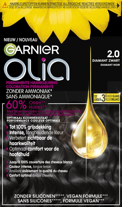 Garnier Olia Diamant Zwart 2  - haarverf