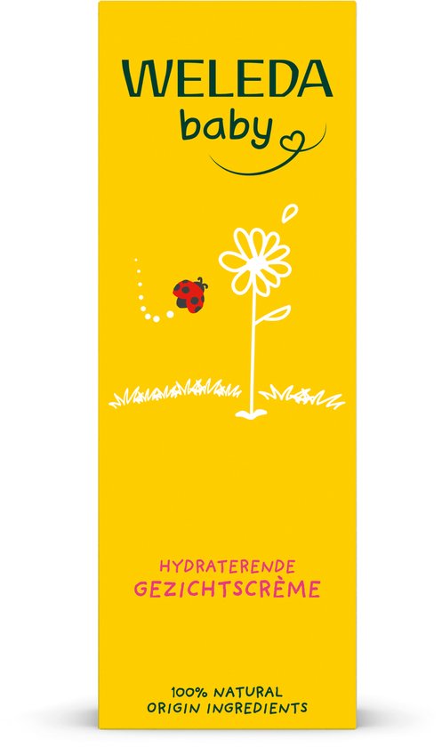 WELEDA Baby Gezichtscrème - Calendula & Kamille - Hydrateert & Voedt Intensief - 100% Natuurlijke Ingrediënten - 50ml- Verpakking beschadigd