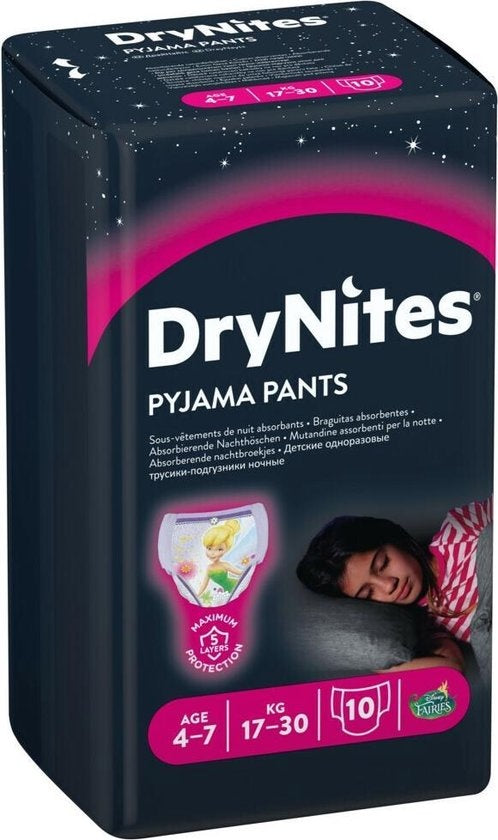 Drynites Diaper Pants Girl - 4 to 7 years - Absorbent pants - Packaging damaged