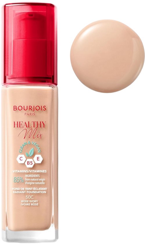 Bourjois Healthy Mix Clean Vegan Foundation 050 Rose Ivory