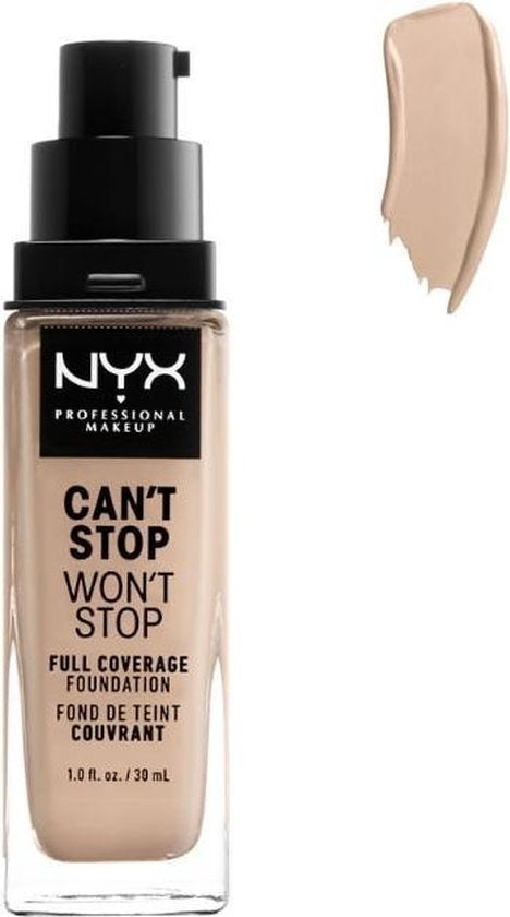 NYX Professional Makeup Can't Stop Won't Stop Full Coverage Foundation - CSWSF02 Alabaster - Foundation - 30 ml