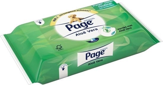 Page vochtig toiletpapier - Aloe Vera vochtig wc papier - voordeelverpakking - 38 x 12 stuks - 456 velletjes