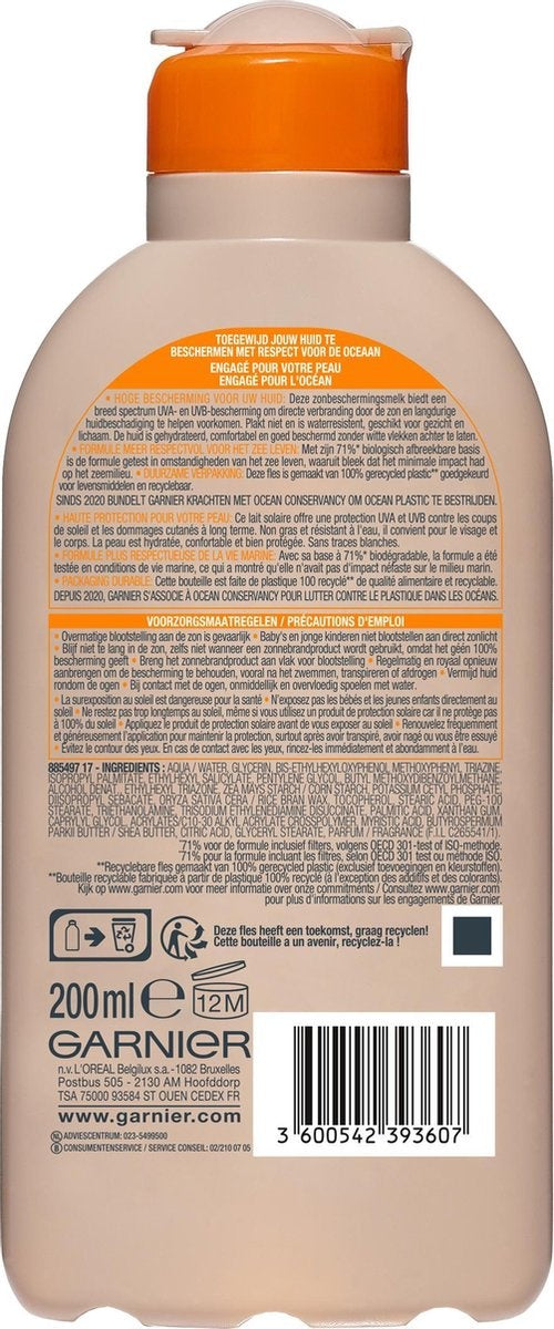 Garnier Ambre Solaire Ocean Protect Sonnenschutz LSF 50 – 200 ml