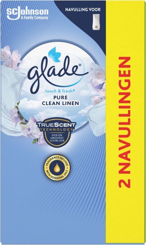 Glade Touch &amp; Fresh Pure Clean Linen two refills 2x10ML