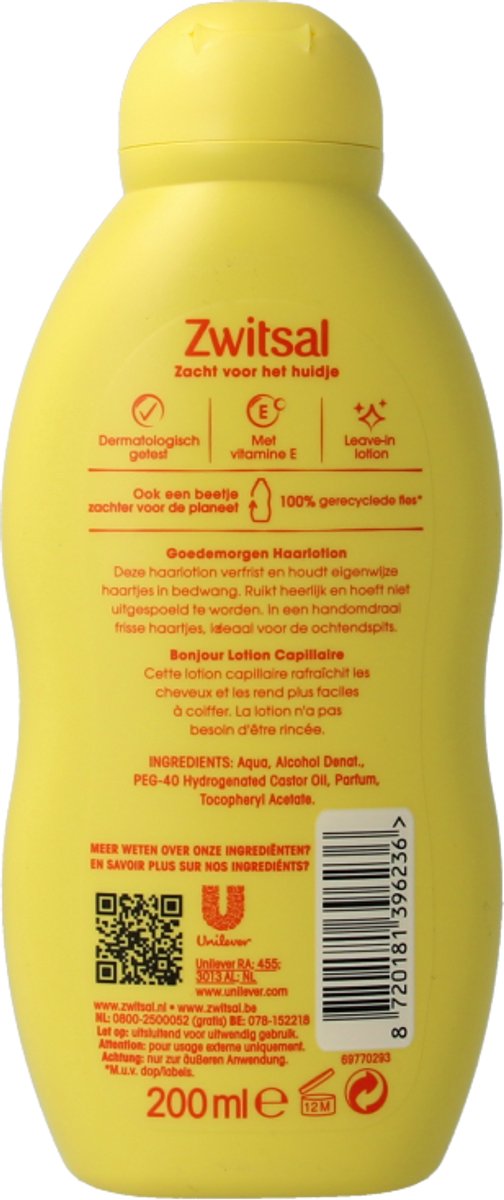 Zwitsal - Baby Haarlotion - Goedemorgen - 200ml