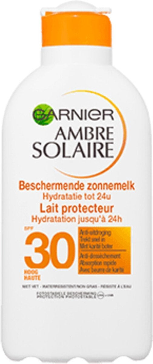 Garnier Ambre Solaire Feuchtigkeitsspendende Sonnenschutzmilch LSF 30 - 200 ml