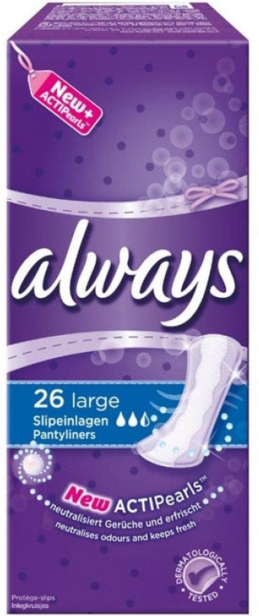 Always Dailies Panty Liners Extra Protect Large - 26 pieces