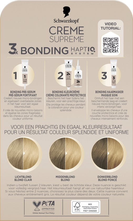 Schwarzkopf - CREME SUPREME 9-0 - Haarkleuring - Natuurlijk Lichtblond