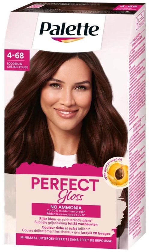 Palette Perfect Gloss 4-68 Red Brown - 1 Stuk - Verpakking beschadigd