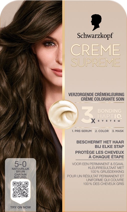 Schwarzkopf - CREME SUPREME 5-0 - Haarkleuring - Natuurlijk Bruin