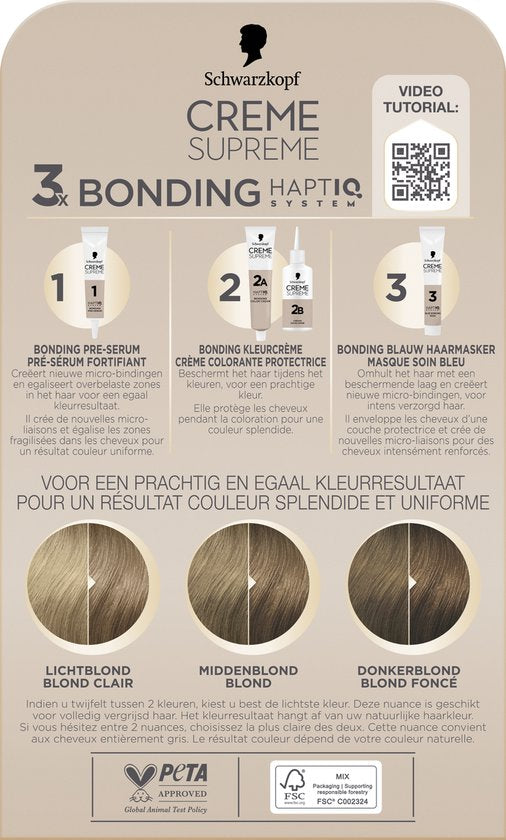 Schwarzkopf - CREME SUPREME 8-16 - Haarkleuring - Cool Asblond
