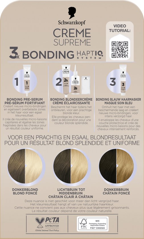 Schwarzkopf - CREME SUPREME Extreme Lightener Plus - Permanente Haarverf - 245g - Verpakking beschadigd