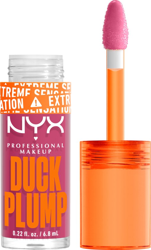 Nyx Professional Makeup Duck Plump - Pick Me Pink - Plumping lipgloss - Roos - 6,8ml