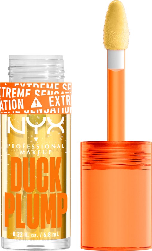 NYX Duck Plump lipgloss voor volle, extreem glanzende lippen - Clearly Spicy - 6,8 ml