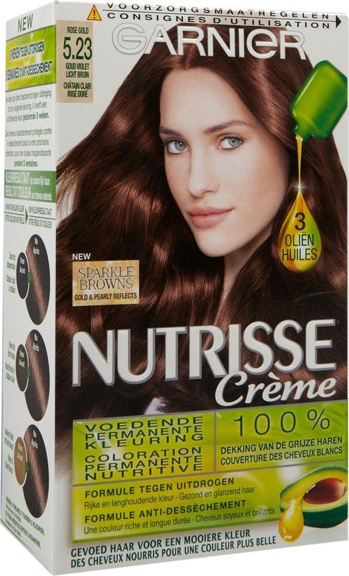 Garnier Nutrisse Crème 5.23 - Goud Violet Lichtbruin - Haarverf