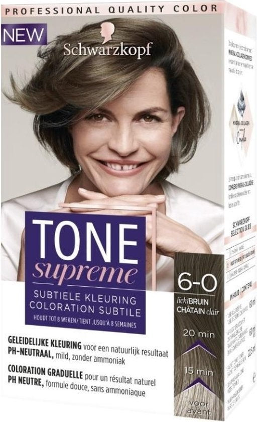 Schwarzkopf Tone Supreme 6-0 Hellbraun – Haarfärbemittel