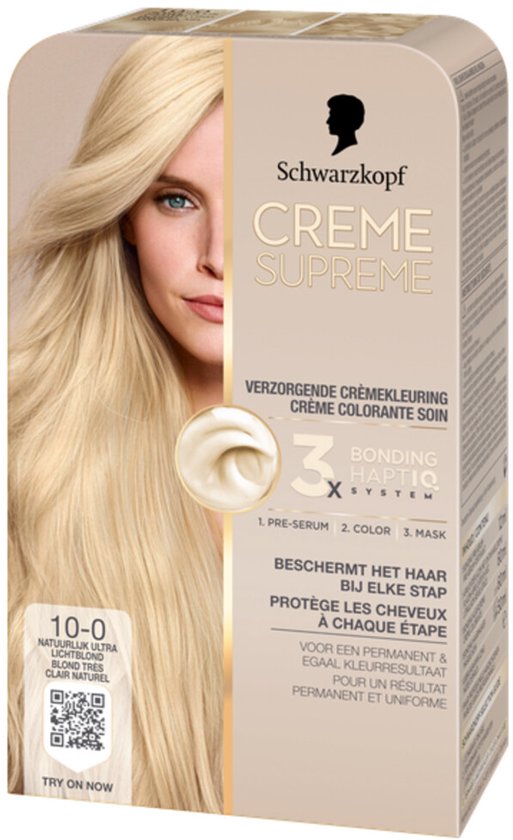 Schwarzkopf - CREME SUPREME 10-0 - Haarkleuring - Natuurlijk Ultra Lichtblond