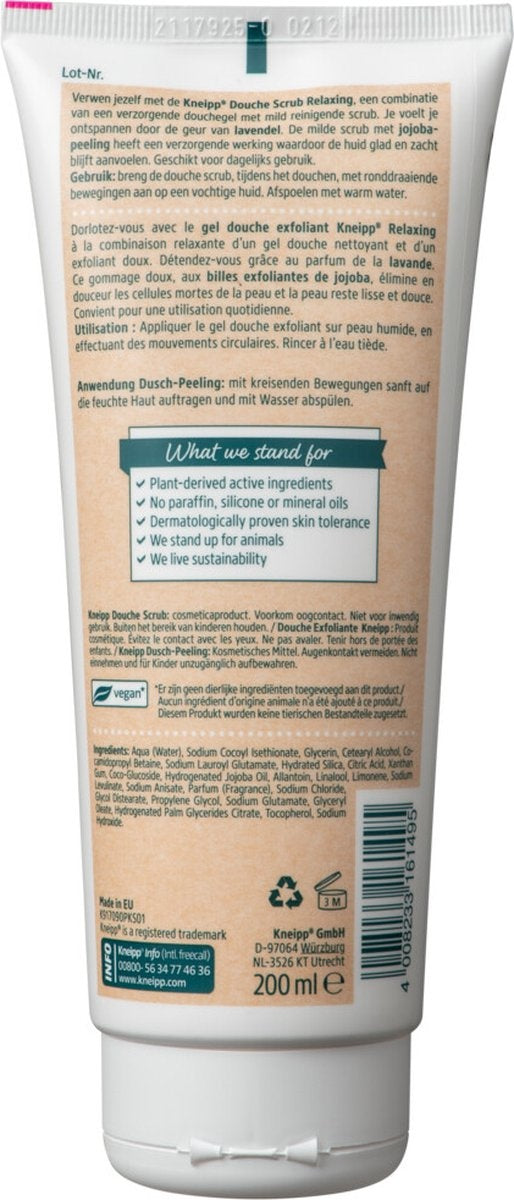 Kneipp Relaxing - Douche scrub 200 ml