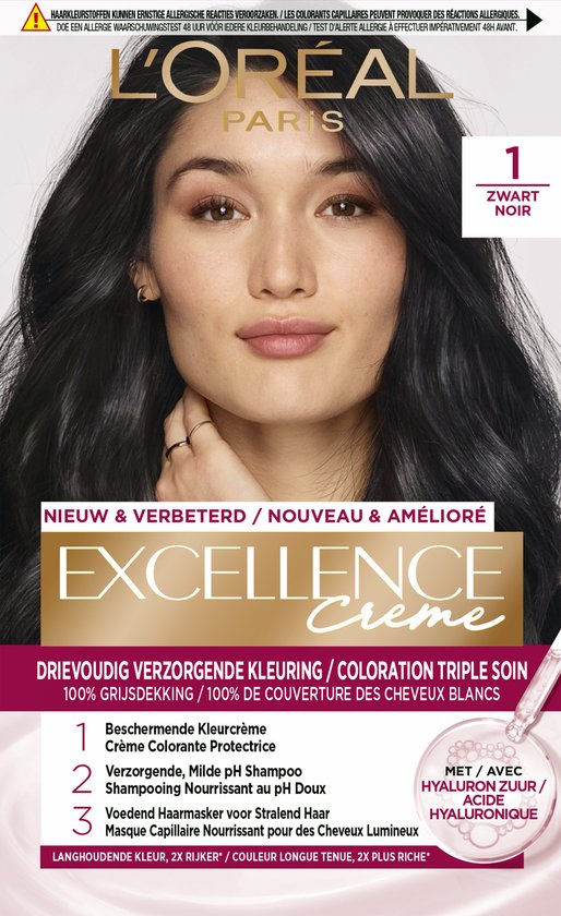 L’Oréal Paris Excellence Crème Zwart 1 - haarverf