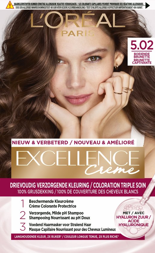 L'Oréal Paris Excellence Crème Boeiende Brunette 5.02 - haarverf