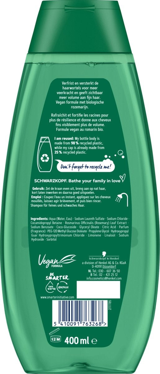 Schwarzkopf Herbs & Volume Shampoo - 400ml