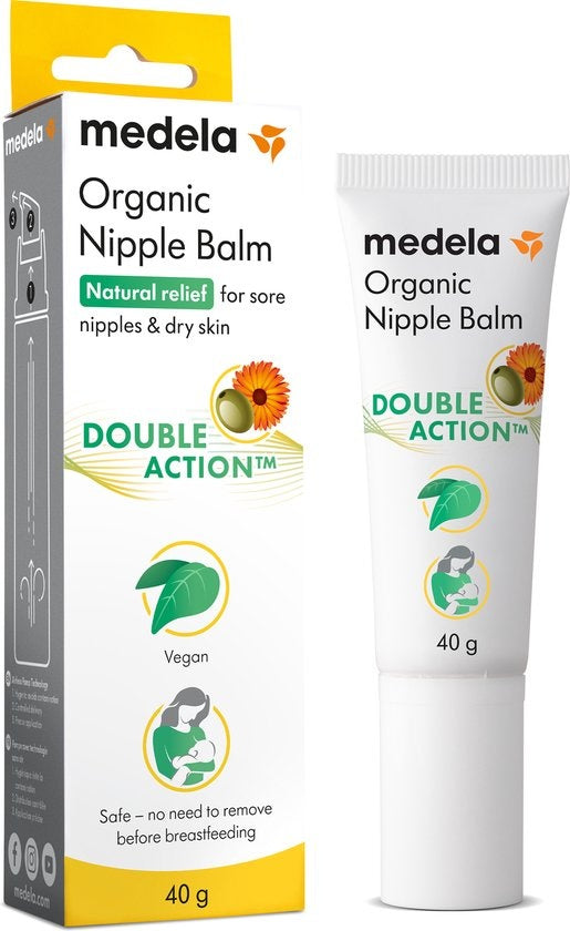 Medela Organic Nipple Ointment - vegan nipple care - 100% natural - 40g - Packaging damaged