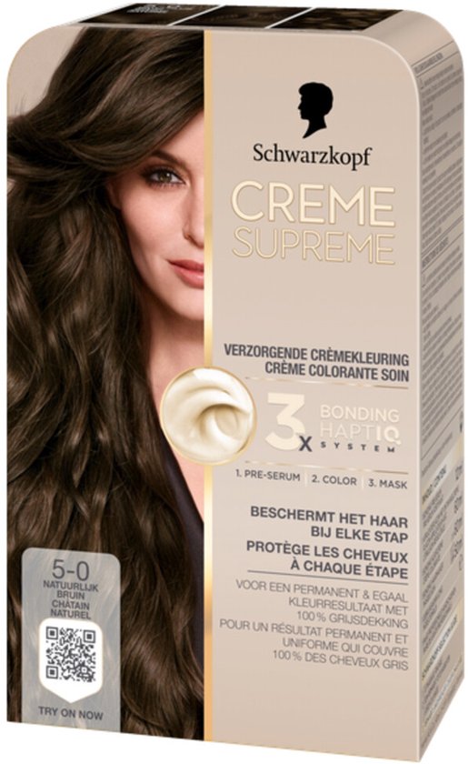 Schwarzkopf - CREME SUPREME 5-0 - Haarkleuring - Natuurlijk Bruin