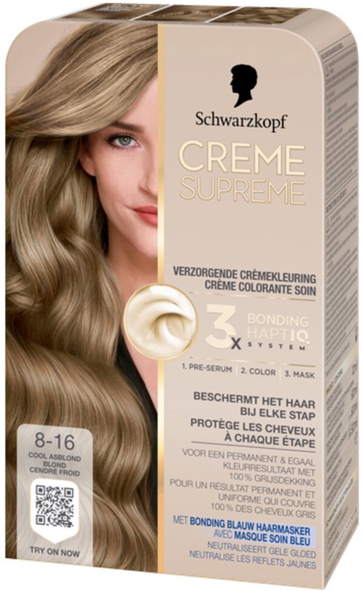 Schwarzkopf - CREME SUPREME 8-16 - Haarkleuring - Cool Asblond