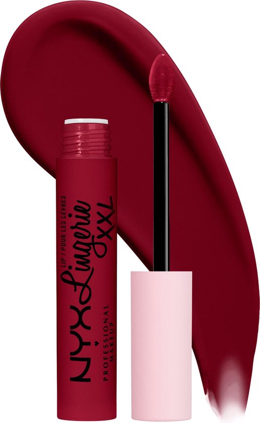 Nyx Professional Makeup Lip Lingerie XXL - Sizzlin  - Matte, niet-overdraagbare lippenstift - Donkerrood