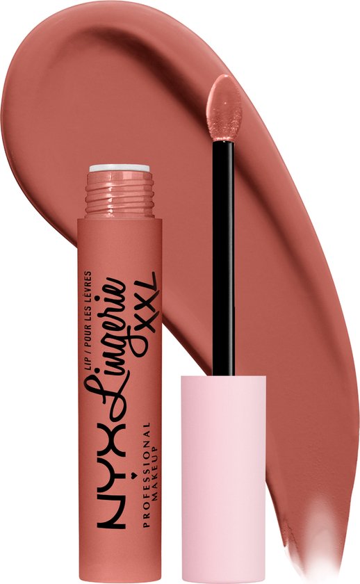 Nyx Professional Makeup Lip Lingerie XXL – Turn On – Matter, nicht abfärbender Lippenstift – Nude