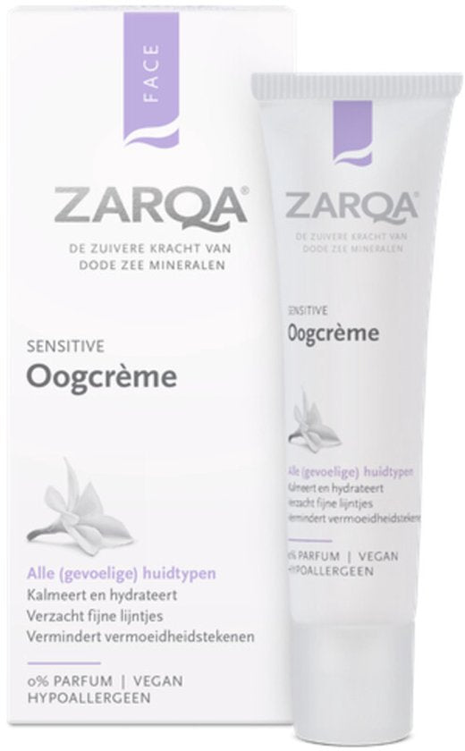 ZARQA Oogcreme Sensitive - 15 ml - Verpakking beschadigd