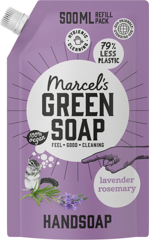 Marcel's green soap refill lavender rosemary - 500 ml