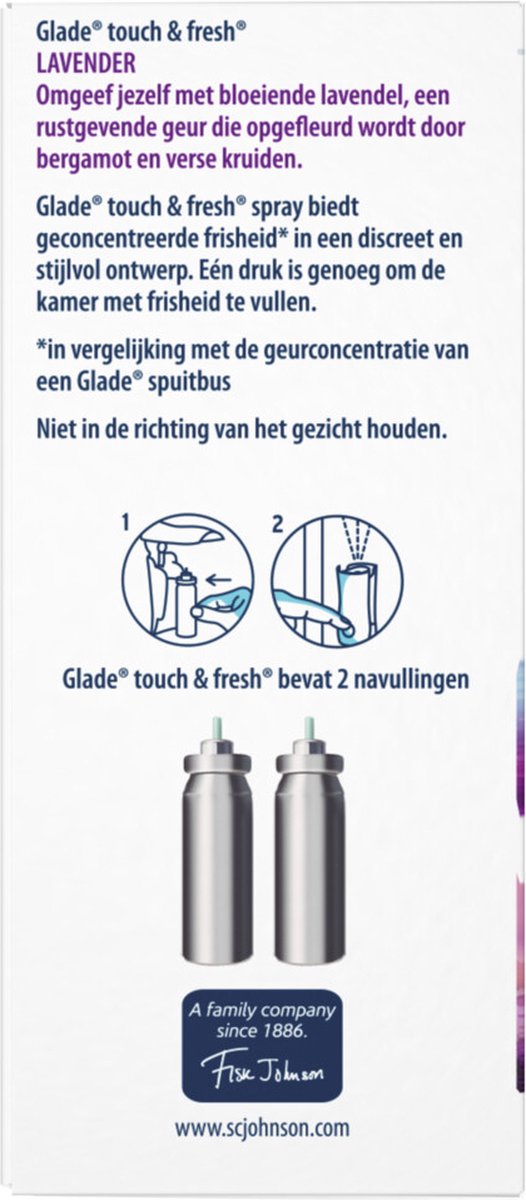 Glade One Touch Lavendel Nachfüller - 2 x 10 ml