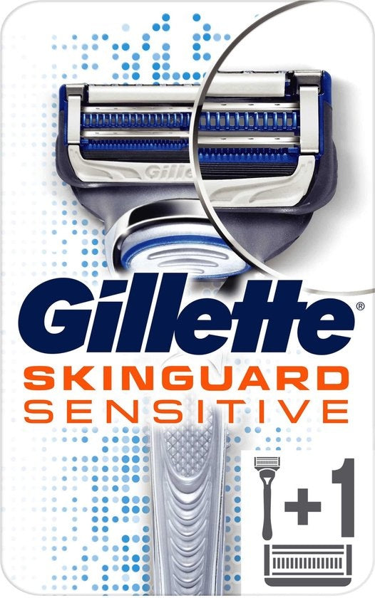 Gillette Skinguard Sensitive Rasierer + 1 Nachfüllklinge