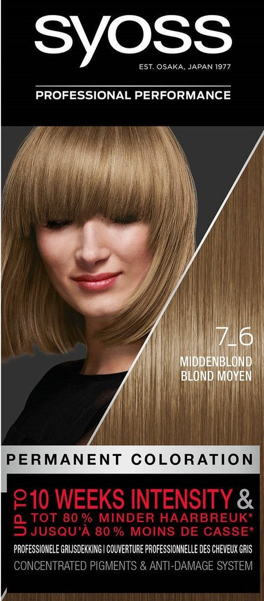 SYOSS Color baseline hair dye 7-6 Medium blond