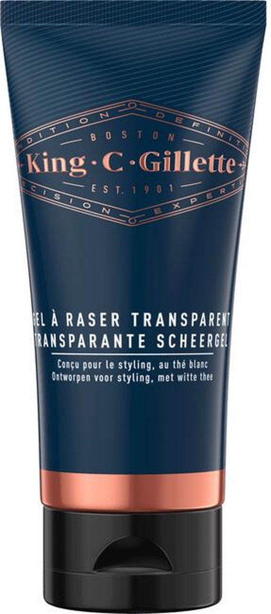 King C Gillette Transparentes Rasiergel 150 ml – für Männer