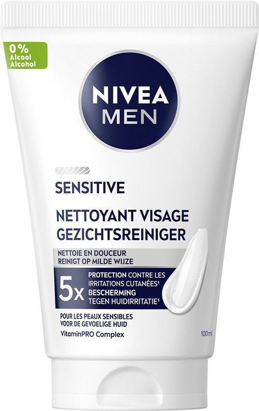 NIVEA MEN Sensitive Reinigingsgel - Gezichtsreiniger - 100 ml