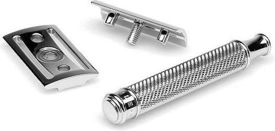 Muhle Double Edge Safety Razor Classic Razor - Chrome - Closed Comb