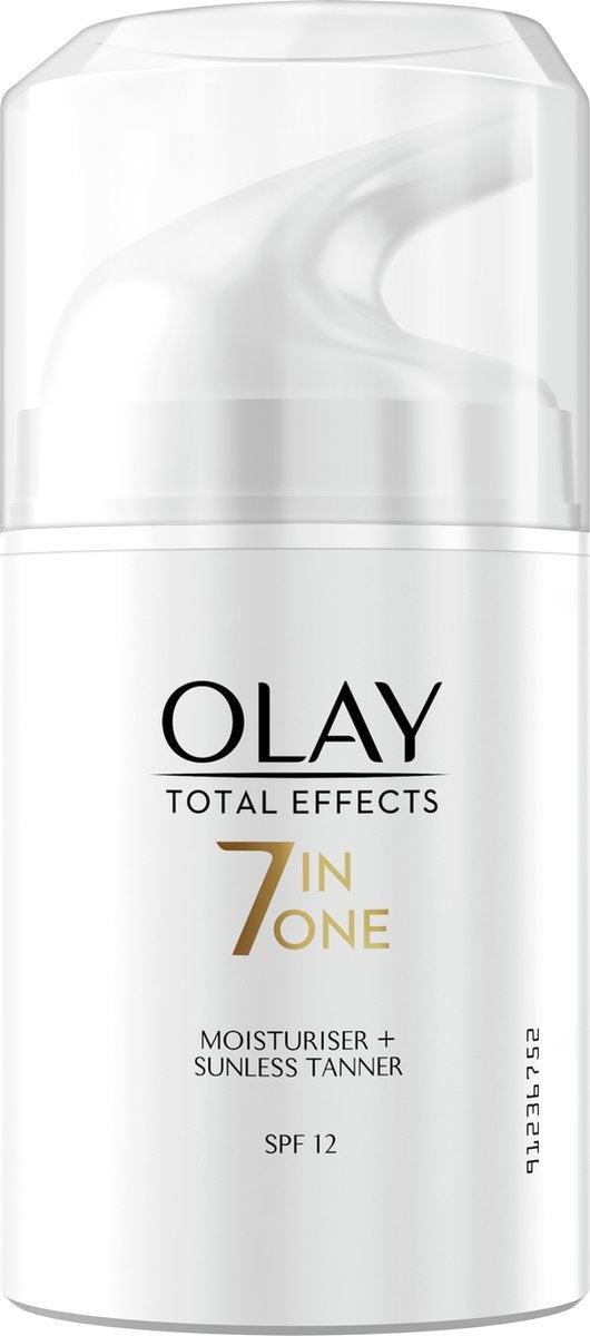 Olay Total Effects 7in1 Hydraterende Dagcrème En Zelfbruiner - SPF12 - 50ml - Verpakking beschadigd