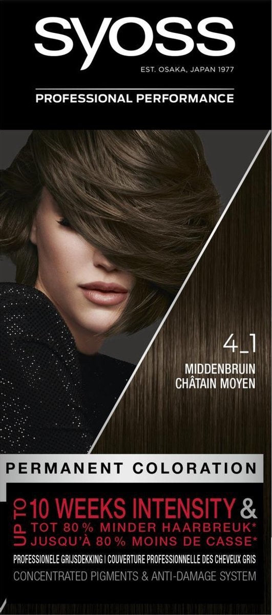 SYOSS Color baseline 4-1 Medium brown hair dye