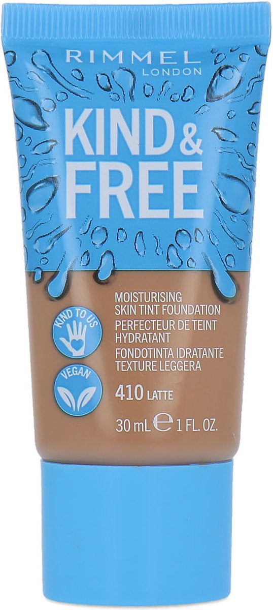 Rimmel London KIND &amp; FREE Vegan Foundation - 410 Latte