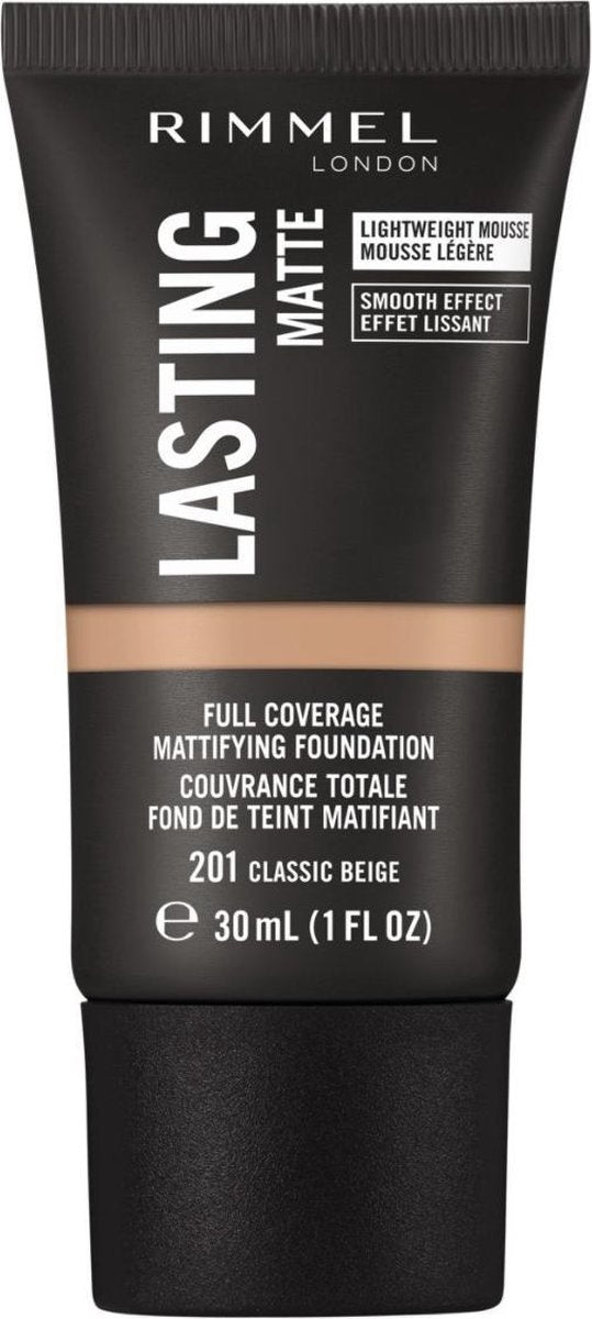 Rimmel London Lasting Matte Foundation - 201 Classic Beige